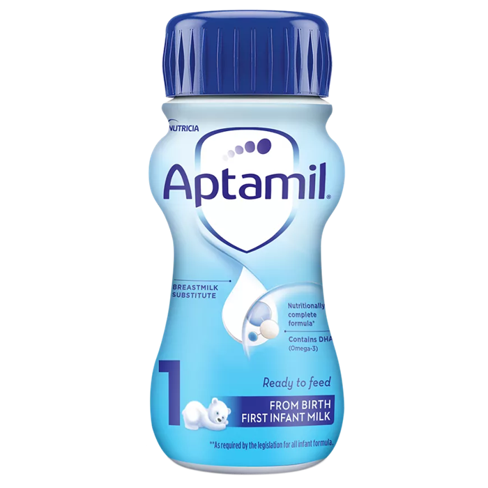 Aptamil Stage 1 READY TO FEED First Infant Milk Formula (from birth) 200ml