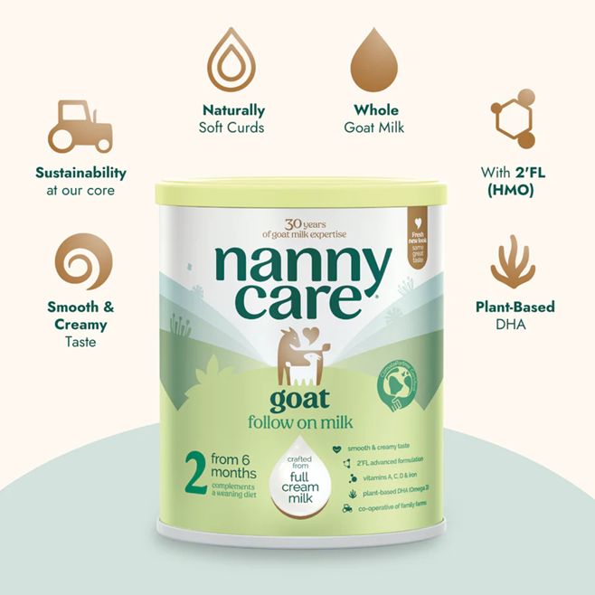 Nannycare Stage 2 Follow On Goat Milk Formula 800g