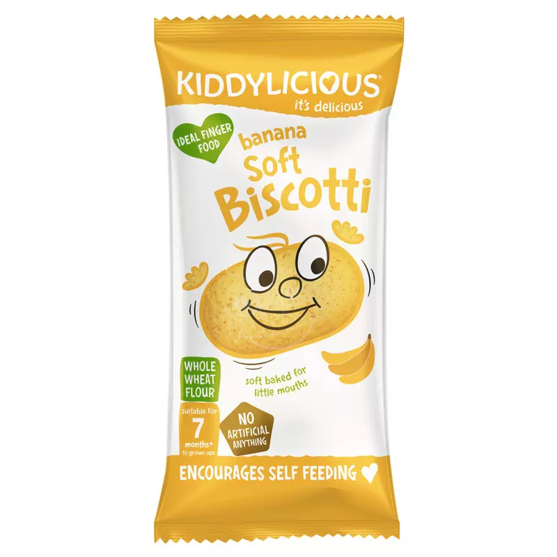 Kiddylicious Soft Biscotti - Banana flavour