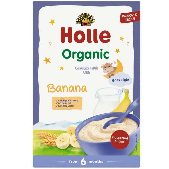 Holle Organic Milk Cereal - Banana (from 6 months) 250g