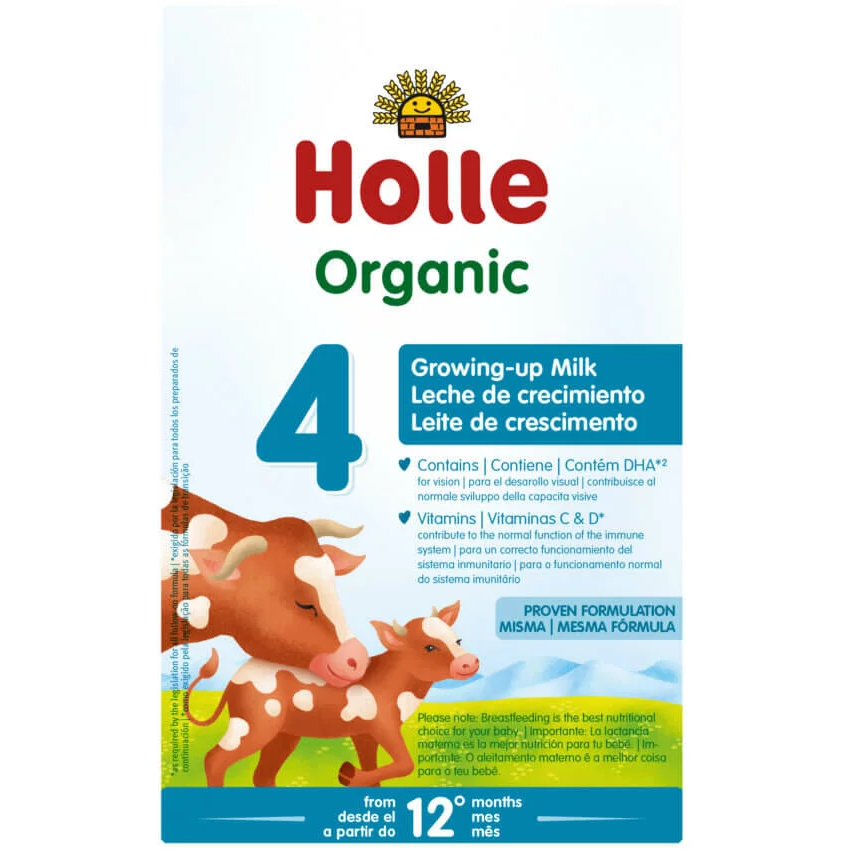 Holle Organic Cow Stage 4 Growing Up Milk Formula 600g