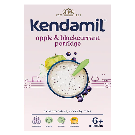 Kendamil Apple and Blackcurrant Baby Porridge (from 6 months) 150g