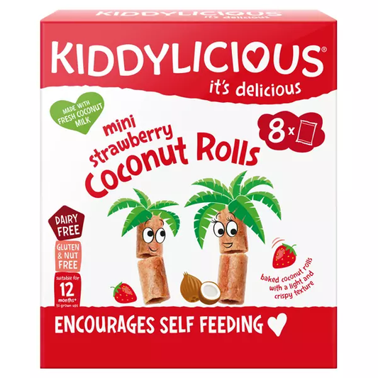 Kiddylicious Coconut Rolls (Strawberry favour)